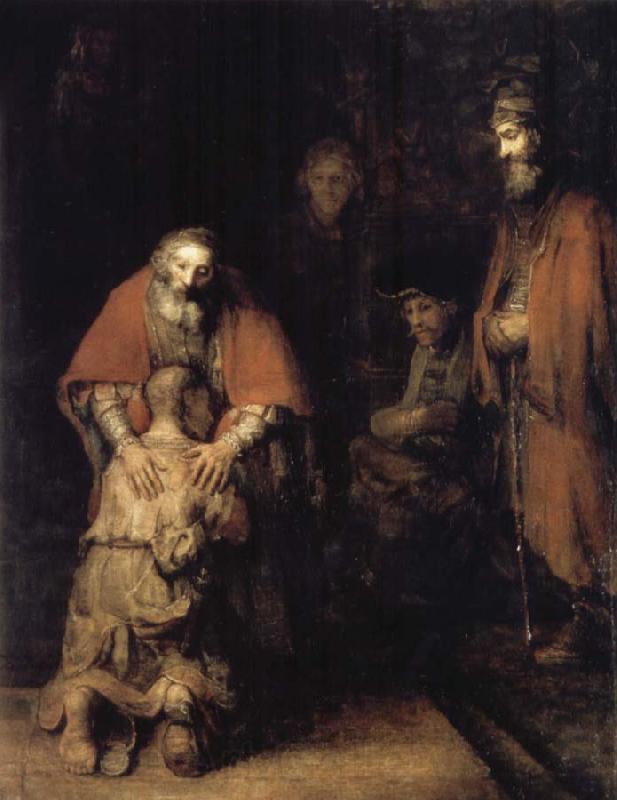 REMBRANDT Harmenszoon van Rijn The Return of the Prodigal Son Spain oil painting art